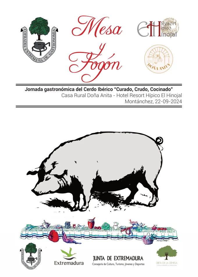 Portada original de Mesa y Fogón · Cerdo ibérico: curado, crudo y cocinado
