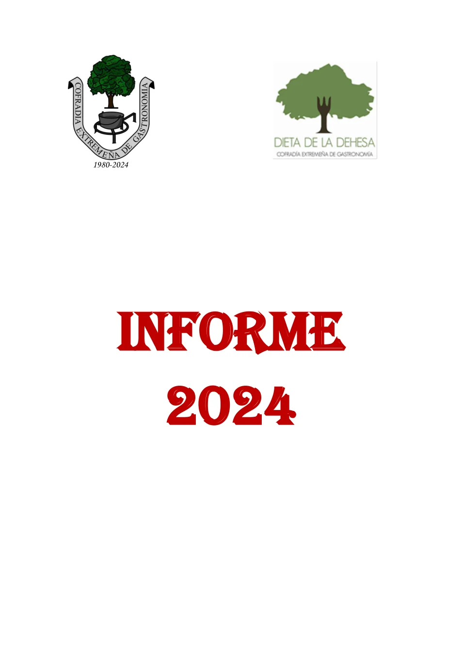 Portada original de Informe de actividad